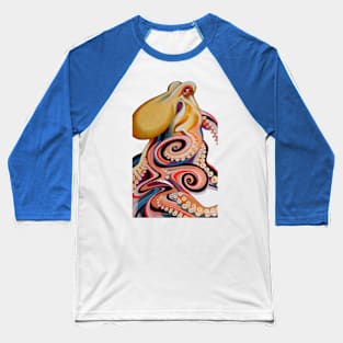 Psychedelic octopus Baseball T-Shirt